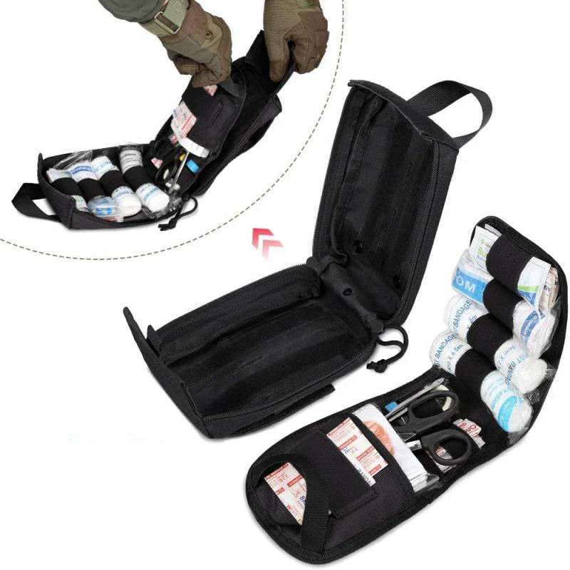 Outdoor Tactical First Aid Kit Bag – 1000D Nylon, Tourniquet Package, 3 Colors