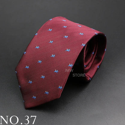 New Design Wedding Men Tie Green Wine Red Paisley Flower Animal Neckties Men Business Dropshipping Groom Collar Accessories Gift