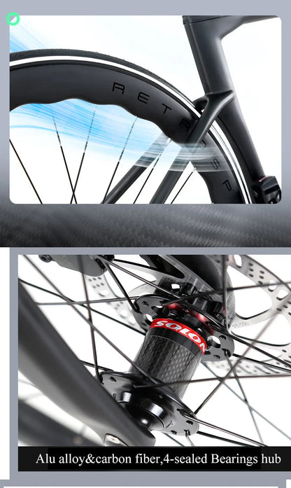 Twitter Full Carbon Road Bike Wireless Electronic Shifting WheelTop EDS TX 2X12 Speed Hydraulic Disc Brake Adult Men's Bicycle