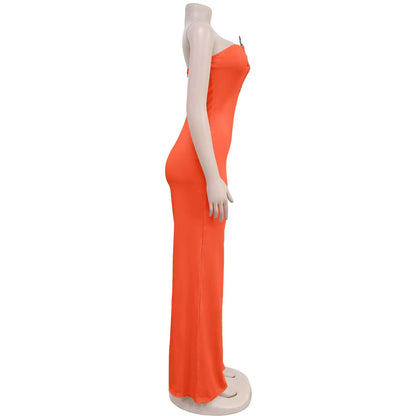 Summer Sexy Backless Women's Jumpsuit Fashionable Slim Fit Elegant Package hip Wide Leg Long Pants Female Party Jumpsuit 2025