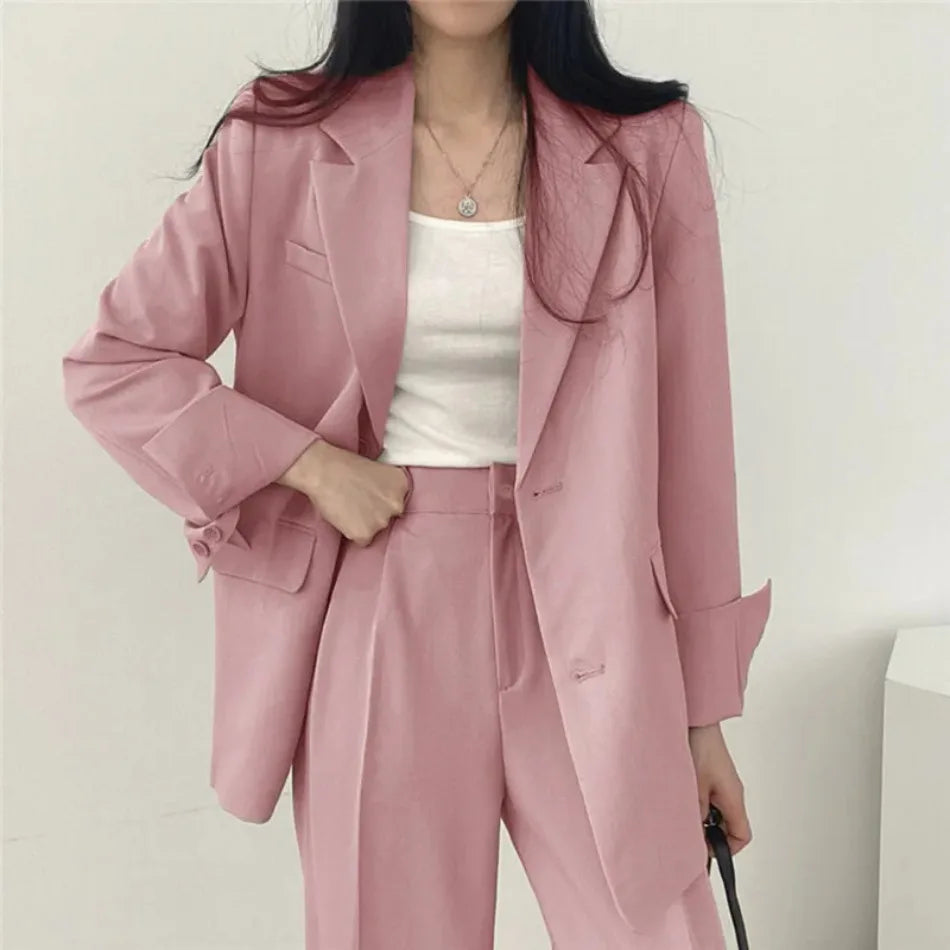 Spring Autumn New in Women's High Waist Loose Luxury Casual Set Pants Fashionable Elegant Comfortable Straight Leg Pants