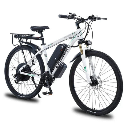 Ebike AKEZ 1000W CityElectricBike Detachable 13Ah Battery Electric Bike 60 Mile Range Dual Disc Brake Alloy Electric Bike