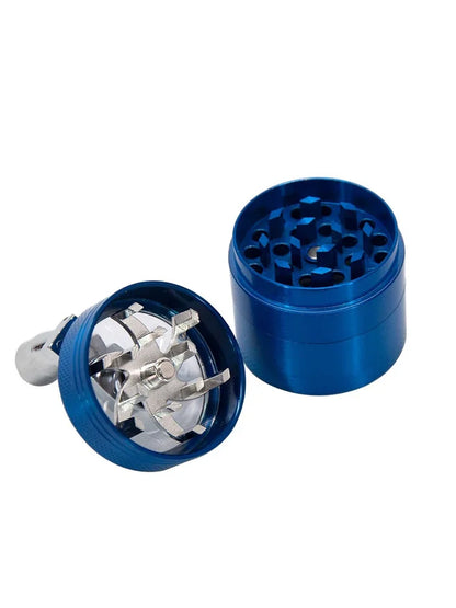 4-Layer Herb & Spice Grinder – 40mm Zinc Alloy Manual Hand Crank Mill