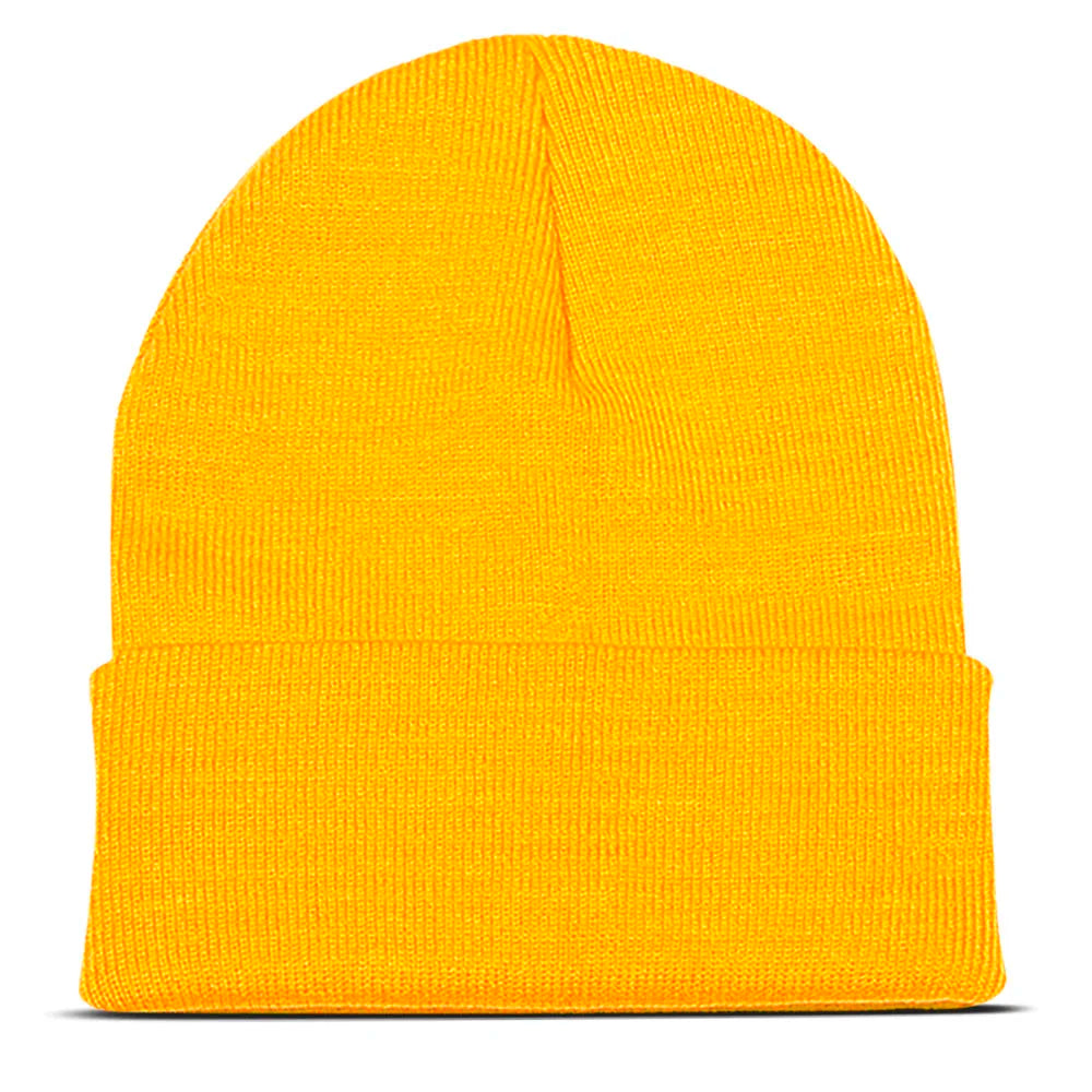 Custom Embroidery Design Logo Text Name Beanies Hats for Men Women Warm Winter Knit Cuff Beanie Cap Wholesale Dropshipping