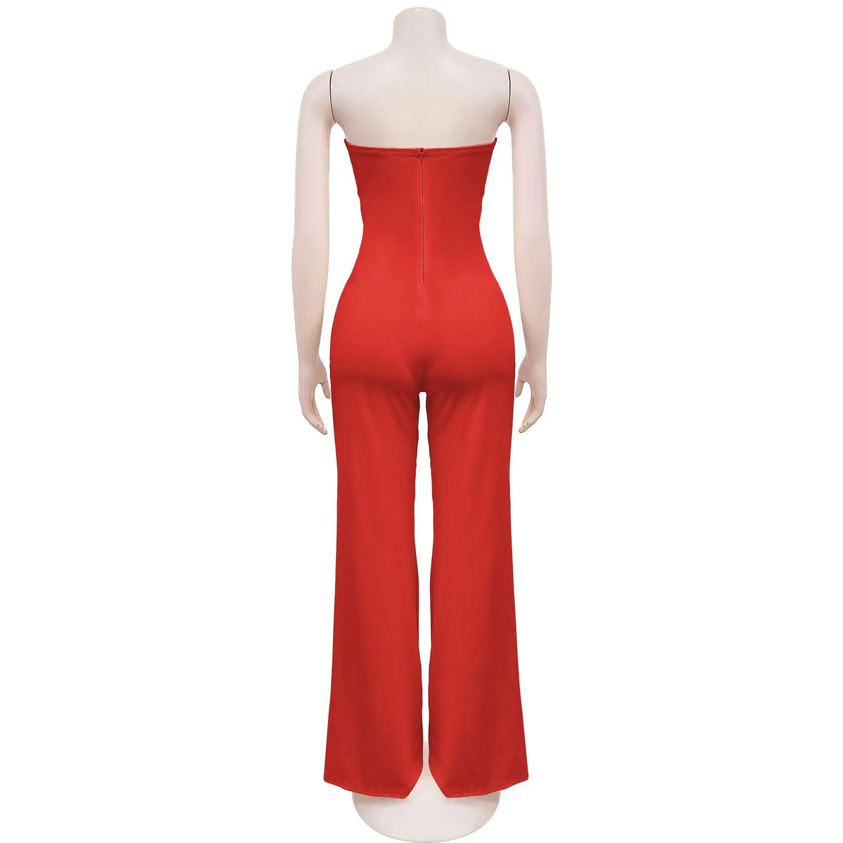 Summer Sexy Backless Women's Jumpsuit Fashionable Slim Fit Elegant Package hip Wide Leg Long Pants Female Party Jumpsuit 2025