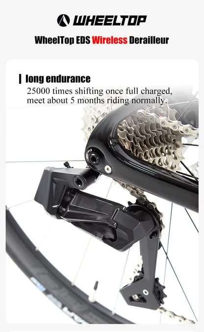 Twitter Full Carbon Road Bike Wireless Electronic Shifting WheelTop EDS TX 2X12 Speed Hydraulic Disc Brake Adult Men's Bicycle