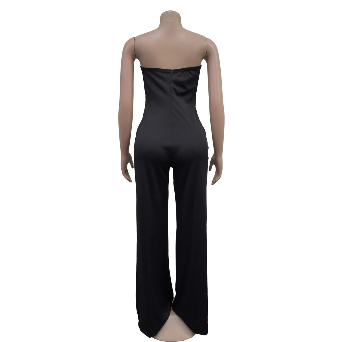 Summer Sexy Backless Women's Jumpsuit Fashionable Slim Fit Elegant Package hip Wide Leg Long Pants Female Party Jumpsuit 2025