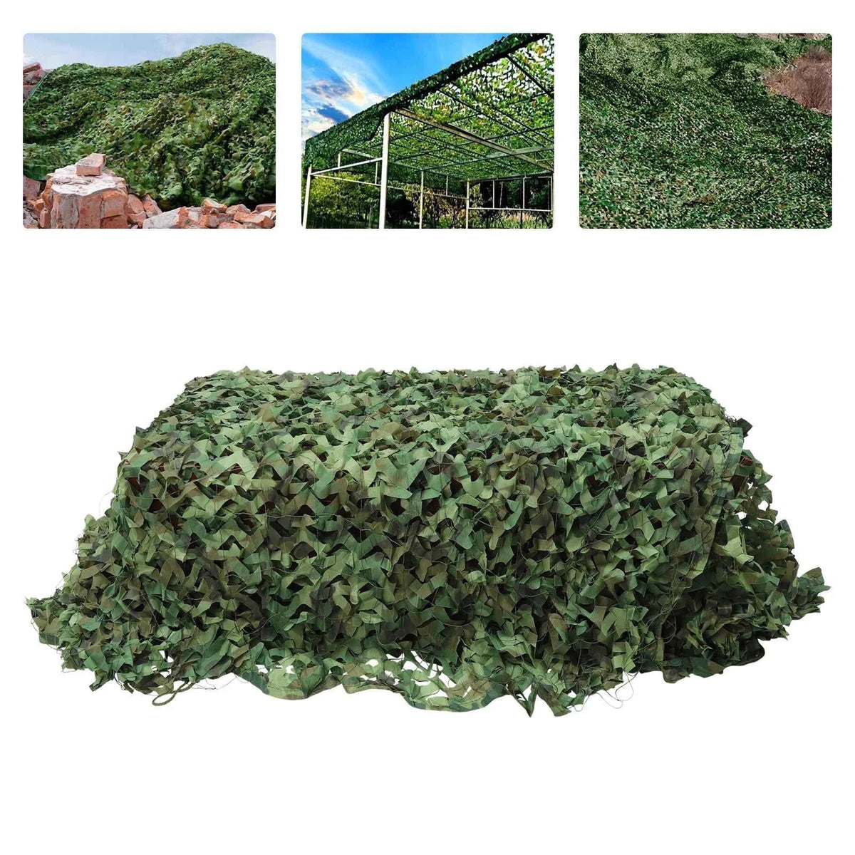 Camo Netting Camouflage Net Blind – 210D Oxford, Waterproof, Cuttable, for Hunting, Camping & Sunshade