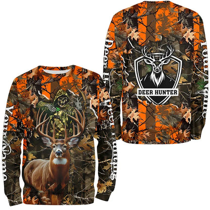 Men's 3D Wild Boar Camo Hunting T-Shirt – Long Sleeve Streetwear Tee
