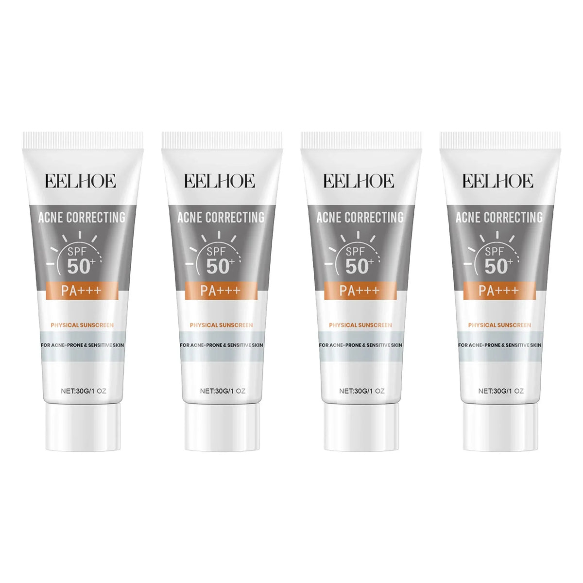 EELHOE 30g Vitamin E Sunscreen Long-lasting Moisturizing Anti-UV Anti-dry Skin SPF 50 Cream Maintains Elasticity Glow Skin Care