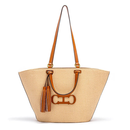 CHCH Women's Tote Bag 2024 New Vacation Beach Bag Beach Bag Handheld Shopping Bag