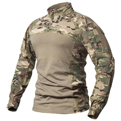Men's Camouflage Hunting Combat T-Shirt – Tactical Outdoor Tee