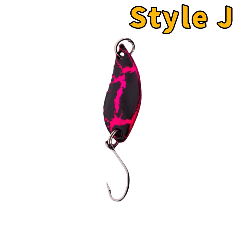 Metal Spoon Fishing Lure – Wobbler Jigging Bait, 2.5g/3.5g/5g, 12 Color Styles