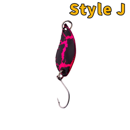 Metal Spoon Fishing Lure – Wobbler Jigging Bait, 2.5g/3.5g/5g, 12 Color Styles