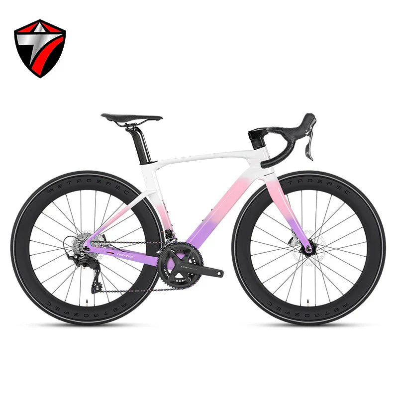 TWITTER Cyclone RS Full Carbon Road Bike – Shimano 105 24-Speed with Hydraulic Disc Brakes