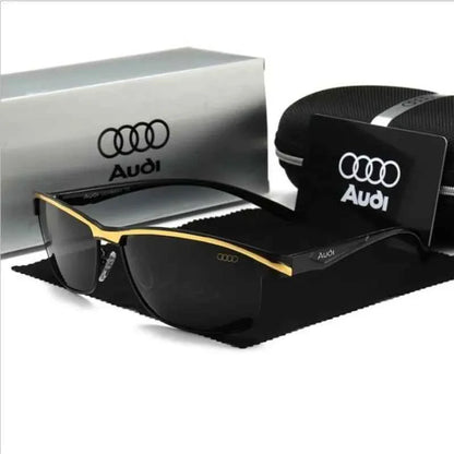 Audi Sunglasses Polarized UV400 Driving Sunglasses for Men/Women Square Frame Glasses Wholesale Gift for Auto Enthusiasts 5571