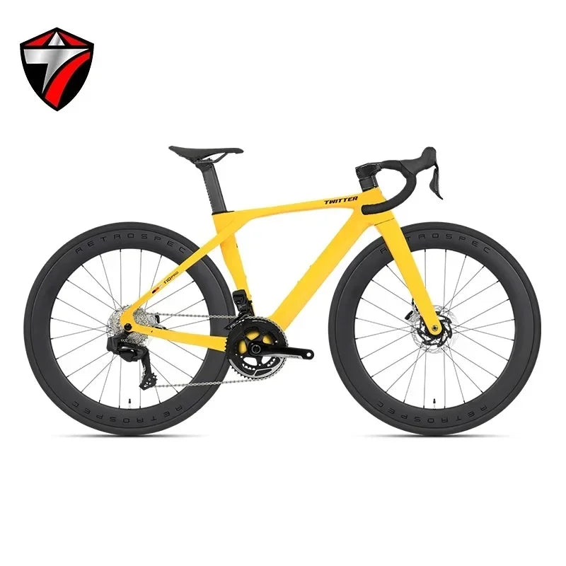 TWITTER T10pro Full Carbon Road Bike – EDS TX7100 24-Speed Electronic Shifting, 700C