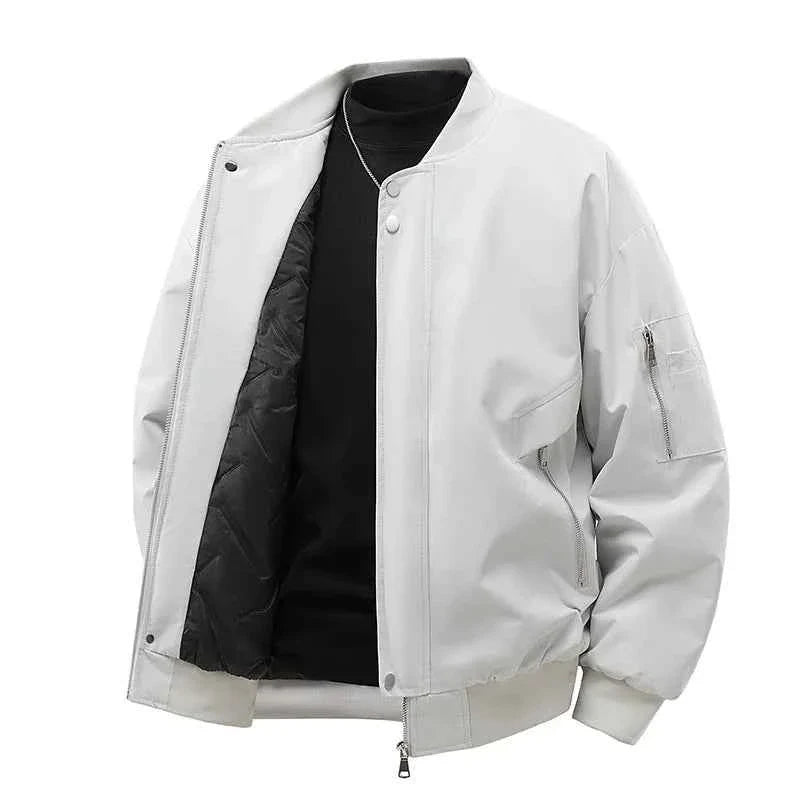 Men's Outdoor Sports and Leisure Windproof Breathable Thick Cotton Baseball Jacket Fashionable Cool Warm Cotton Jacket