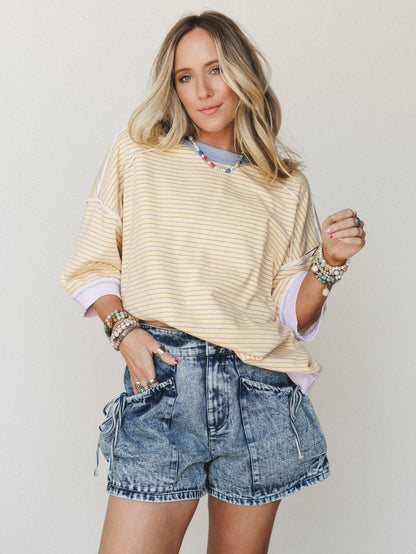 Cool Tide Denim Shorts - Denim