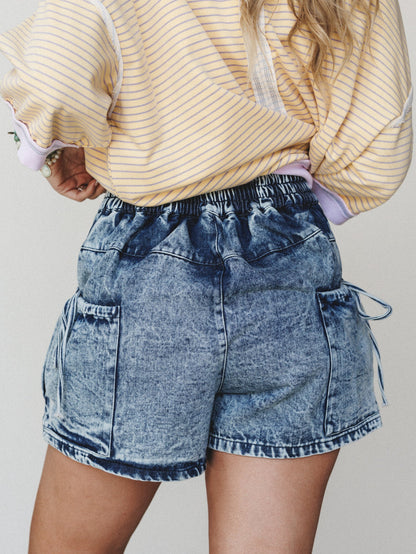 Cool Tide Denim Shorts - Denim