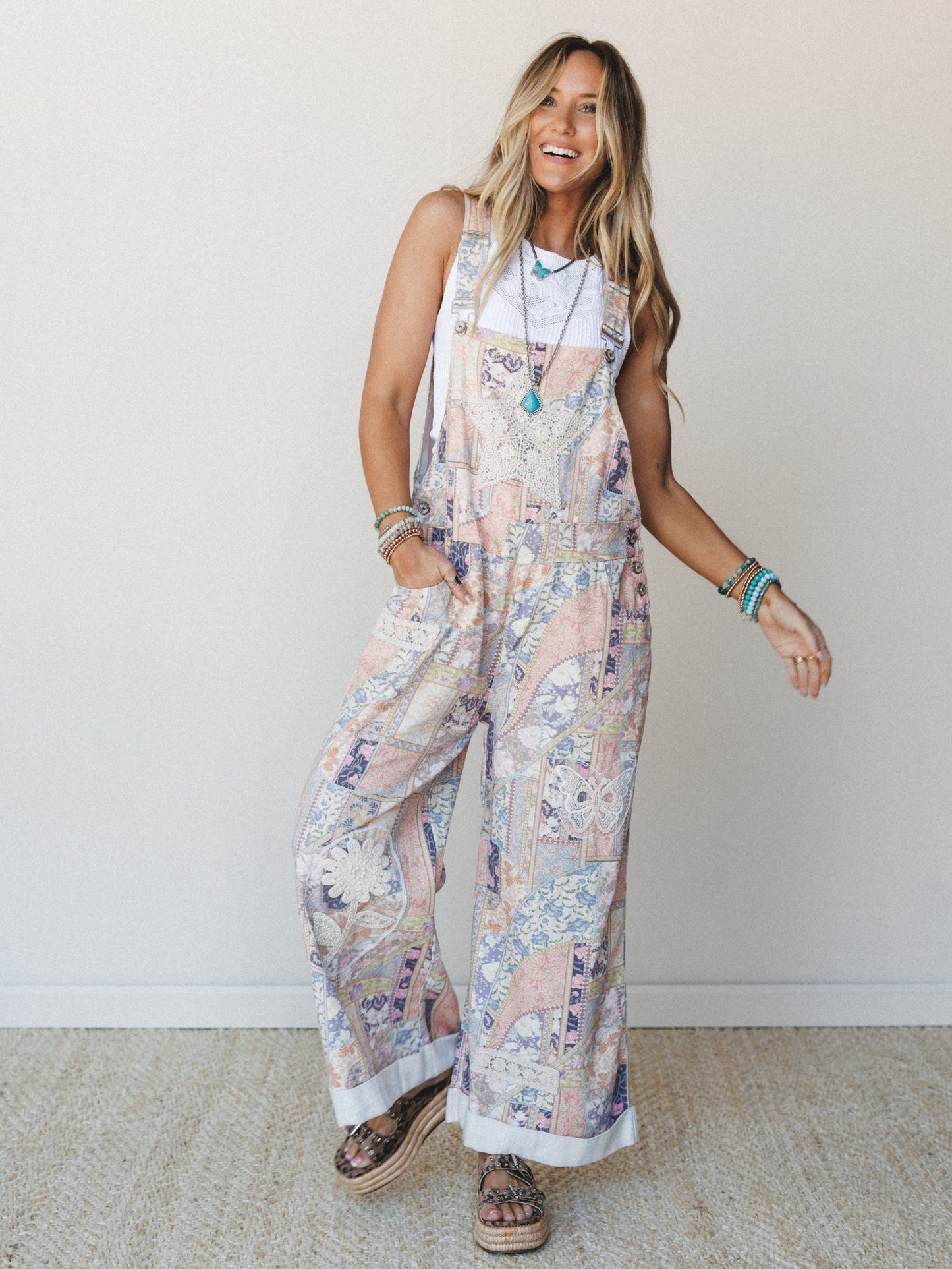 Colorful Meadow 2 Piece Bundle  - White