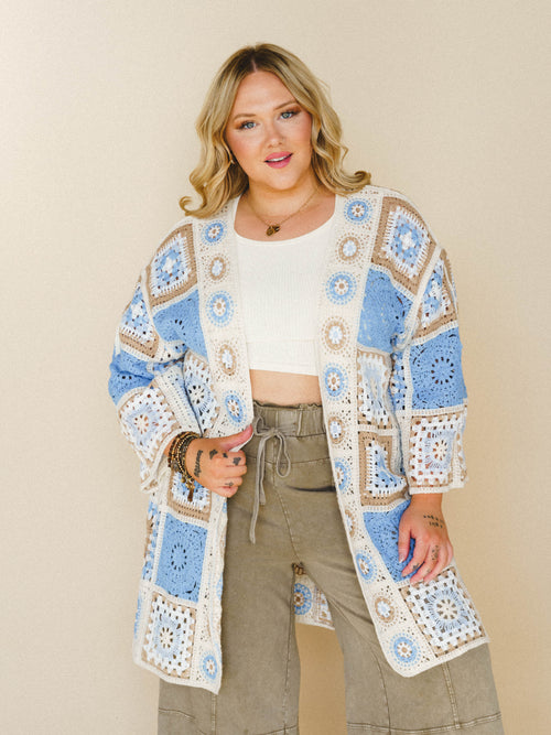 Holiday Journey Cardigan - Blue Multi