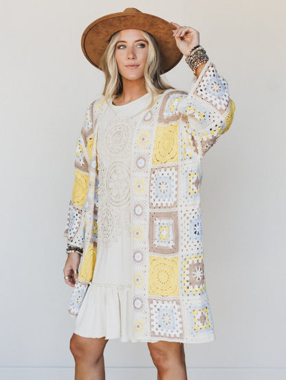 Holiday Journey Cardigan - Yellow Multi