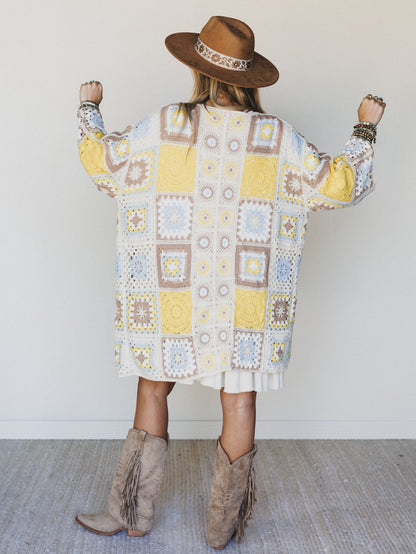 Holiday Journey Cardigan - Yellow Multi