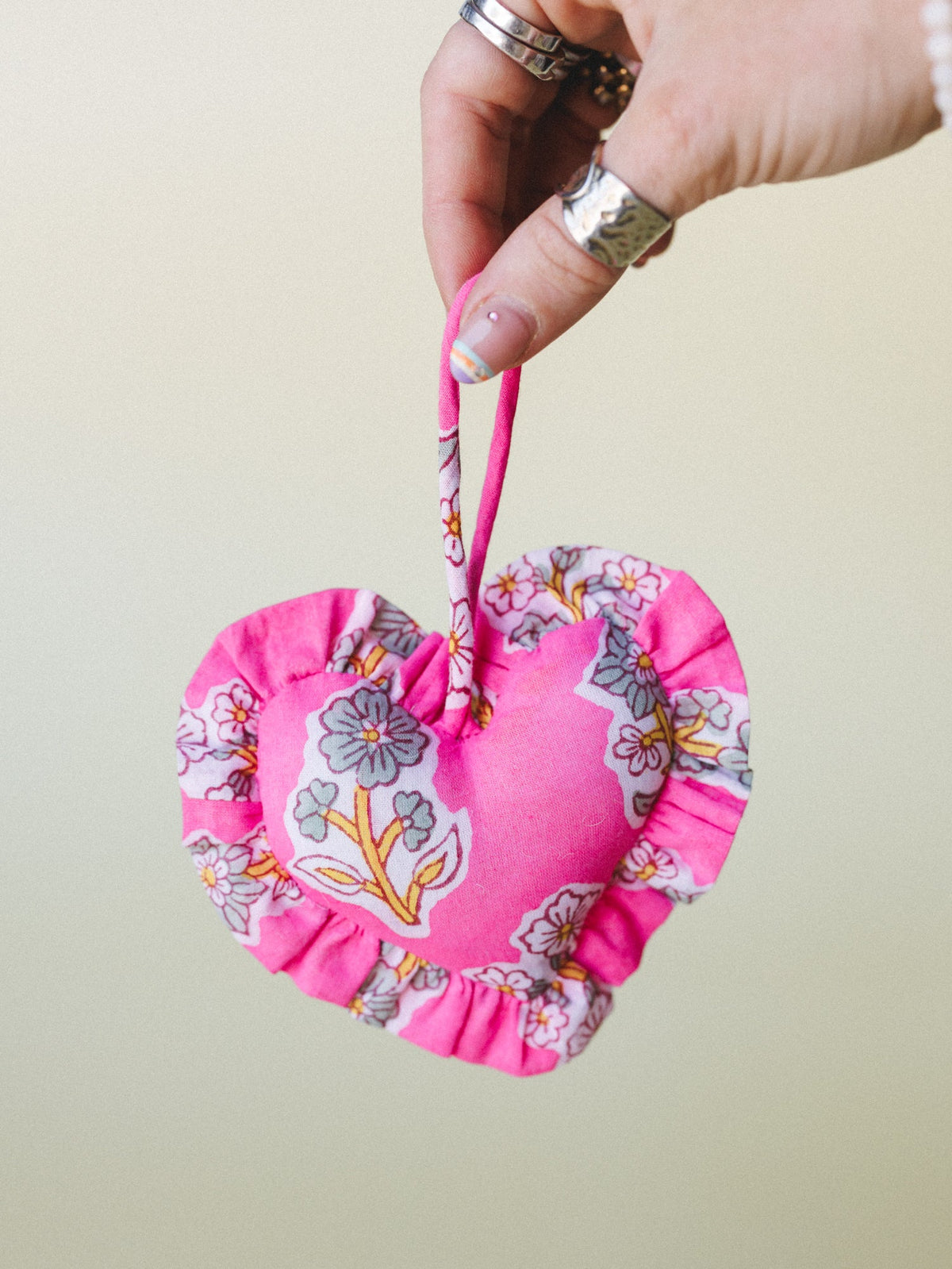 Heart of Love Bag Charm - Fuchsia