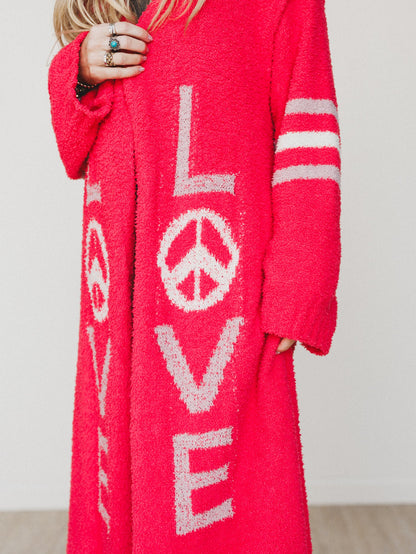 Groove In Love Sweater - Red