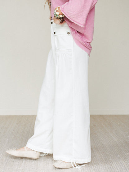 East Bay Loose Fit Cargo Jeans - White