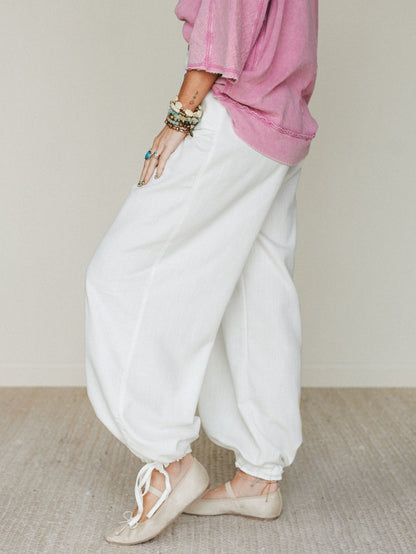 East Bay Loose Fit Cargo Jeans - White