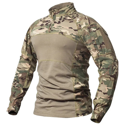 Men's Camouflage Hunting Combat T-Shirt – Tactical Outdoor Tee
