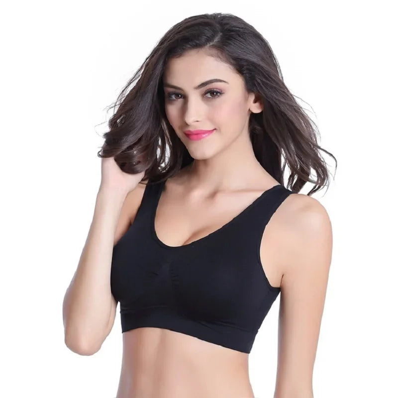 3pcs/set sexy active bra With removable Pad Seamless push up women plus size underwear wireless fitness body shape Bra