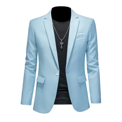Boutique Fashion Suit Men's Slim Groom Wedding Suit Jacket Business Office Suit Casual Solid Color Suit Jacket