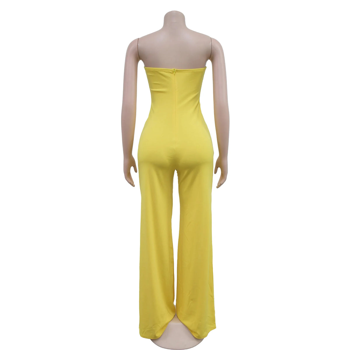 Summer Sexy Backless Women's Jumpsuit Fashionable Slim Fit Elegant Package hip Wide Leg Long Pants Female Party Jumpsuit 2025