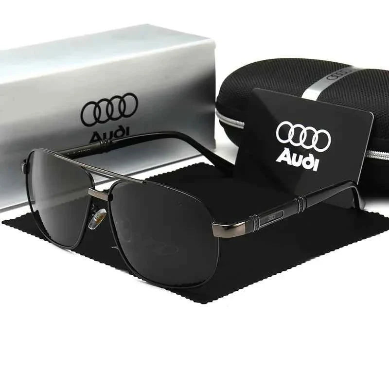 Audi Sunglasses Polarized UV400 Driving Sunglasses for Men/Women Square Frame Glasses Wholesale Gift for Auto Enthusiasts 5571