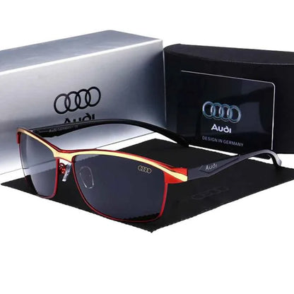 Audi Sunglasses Polarized UV400 Driving Sunglasses for Men/Women Square Frame Glasses Wholesale Gift for Auto Enthusiasts 5571