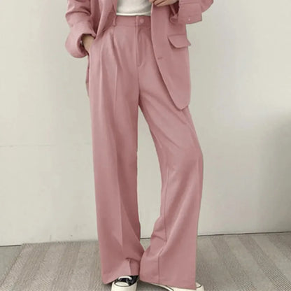 Spring Autumn New in Women's High Waist Loose Luxury Casual Set Pants Fashionable Elegant Comfortable Straight Leg Pants