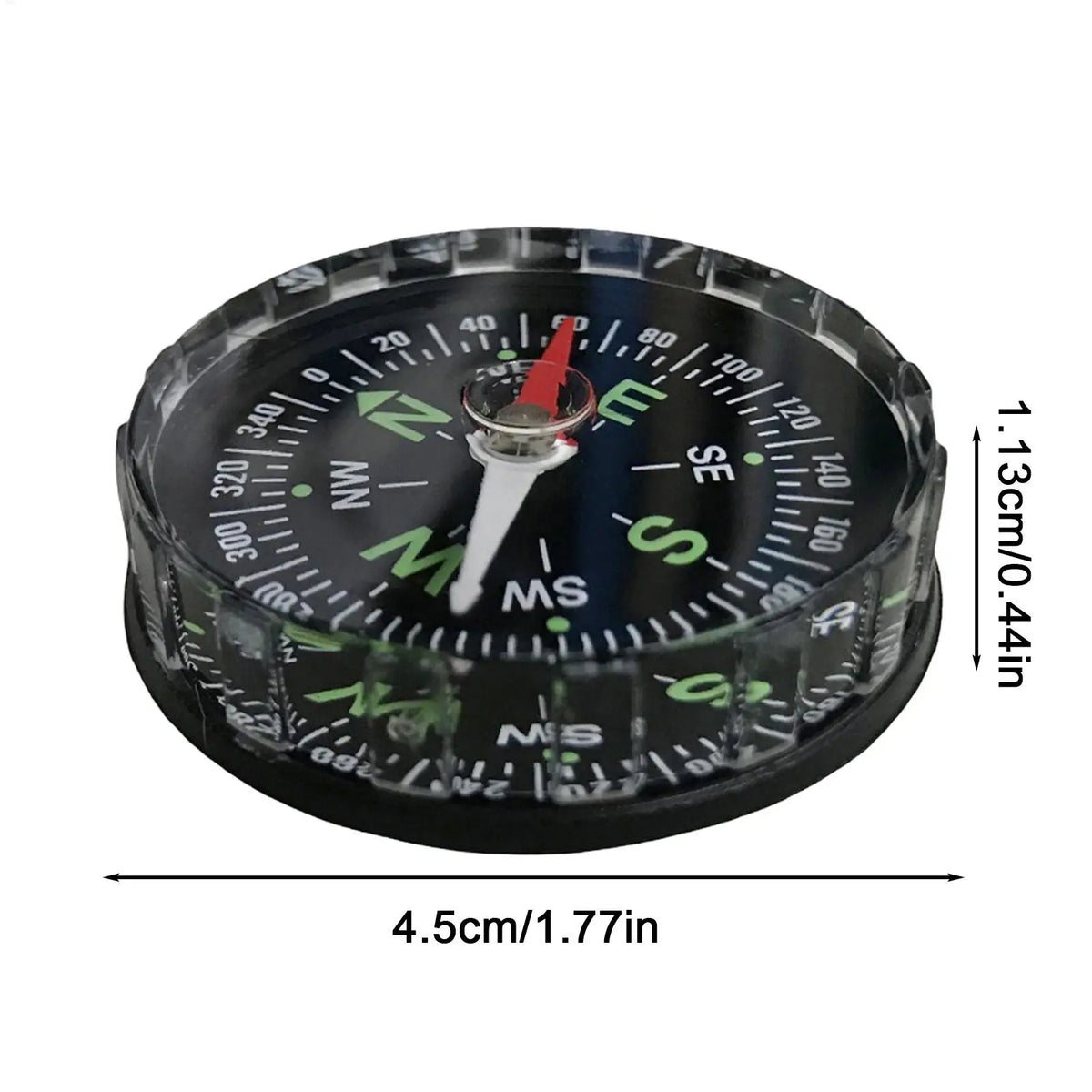 Waterproof Hiking Compass – Multifunctional Sighting Navigation for Survival, Mountaineering & Boating