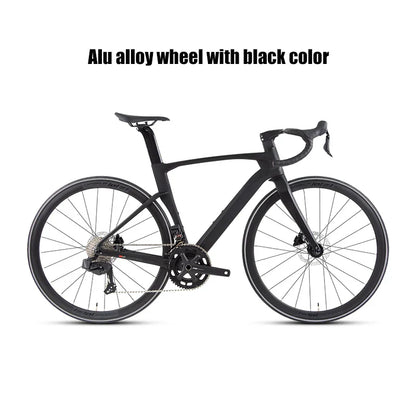 Twitter Full Carbon Road Bike Wireless Electronic Shifting WheelTop EDS TX 2X12 Speed Hydraulic Disc Brake Adult Men's Bicycle