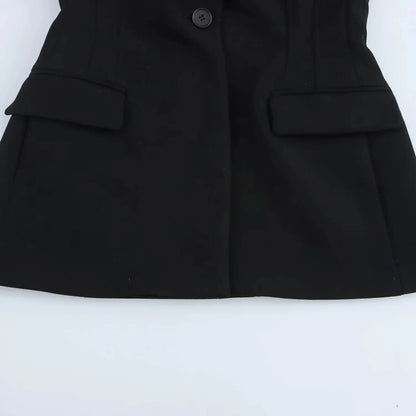 KONDALA 2026 Spring Summer Elegant Office Lady Solid Suits Fashion Slim Single Button Shrug Blazers Chic Zipper Flare Pants
