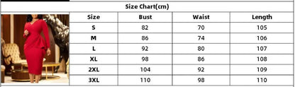 Elegant Bodycon Dresses for Women V Neck Full Sleeve Solid Sheath Autumn Winter New Dress Professional Business Work Dress Midi