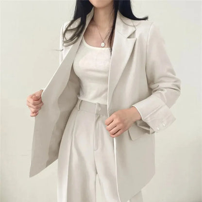 Spring Autumn New in Women's High Waist Loose Luxury Casual Set Pants Fashionable Elegant Comfortable Straight Leg Pants