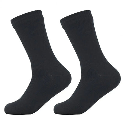 1 Pair Waterproof Hiking Socks Elastic Breathable Mid-Tube Skiing Socks Soft Foot Protection Wading Skiing Socks For Winter