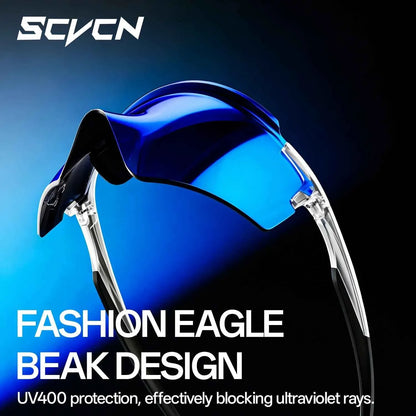 SCVCN New Eagle Beak Fashion Sunglasses Outdoor Cycling Climbing Glasses UV400 for Men Road Bike Women Sports Hiking Eyewear