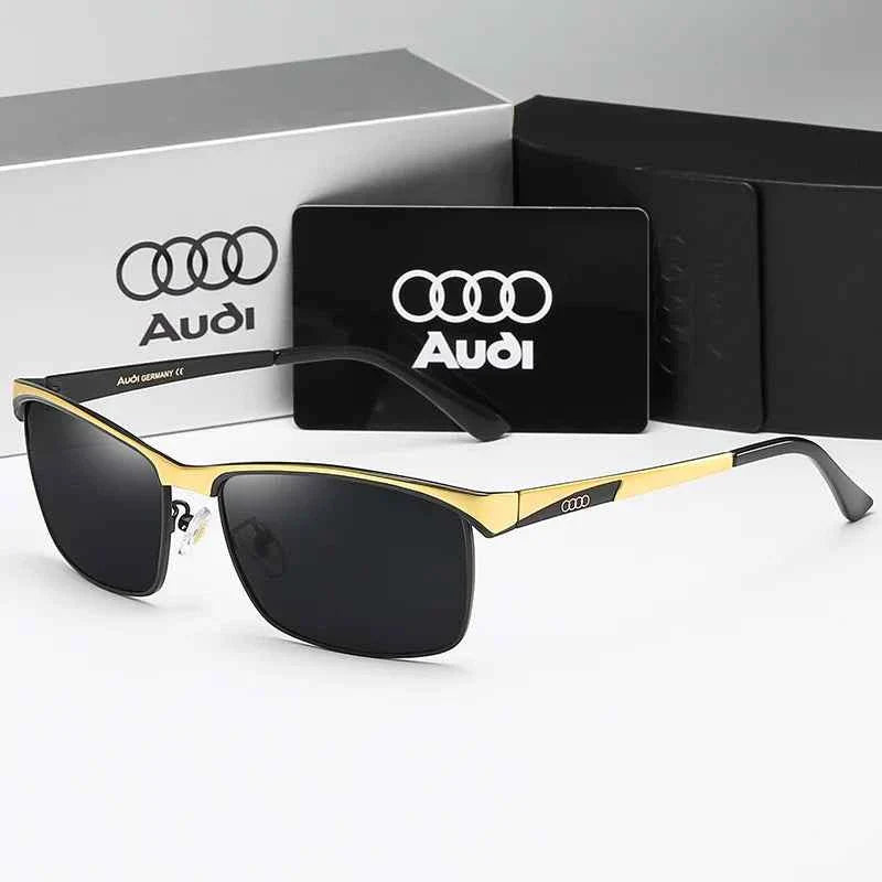 Audi Sunglasses Polarized UV400 Driving Sunglasses for Men/Women Square Frame Glasses Wholesale Gift for Auto Enthusiasts 5571