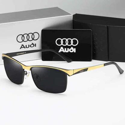 Audi Sunglasses Polarized UV400 Driving Sunglasses for Men/Women Square Frame Glasses Wholesale Gift for Auto Enthusiasts 5571