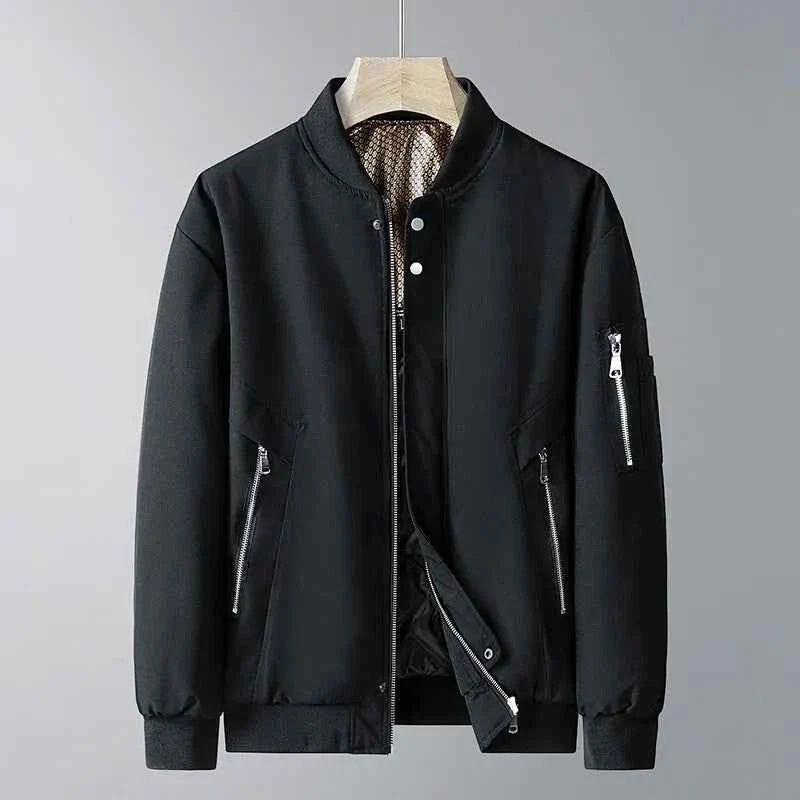 Men's Outdoor Sports and Leisure Windproof Breathable Thick Cotton Baseball Jacket Fashionable Cool Warm Cotton Jacket