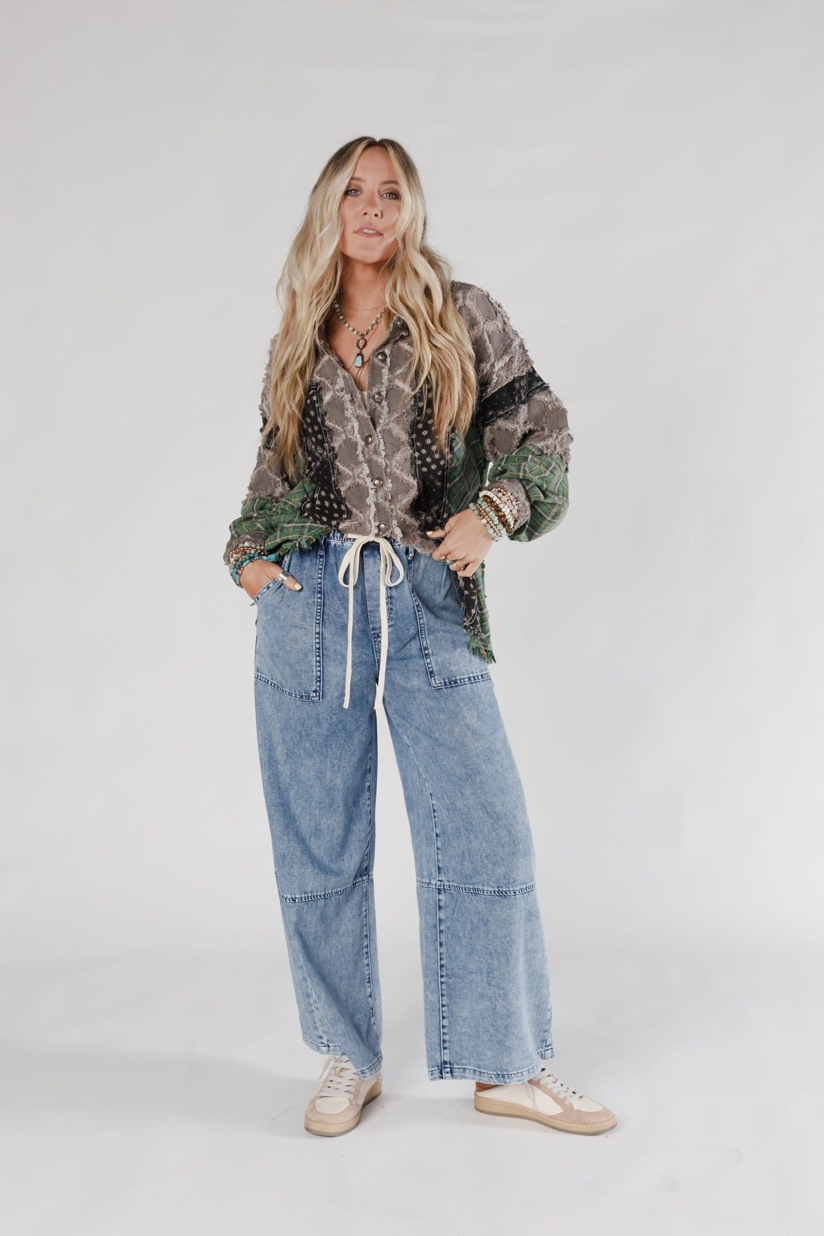Highway Dreamers Wide Leg Pants - Denim